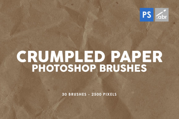 Download 30 Crumpled Paper PS Stamp Brushes Vol.1 - Premium Resources